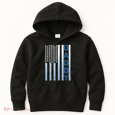 Daddy America Flag Kids Hoodie