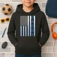 Daddy America Flag Kids Hoodie thumb 2