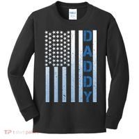 Daddy America Flag Kids Long Sleeve Shirt thumb 0