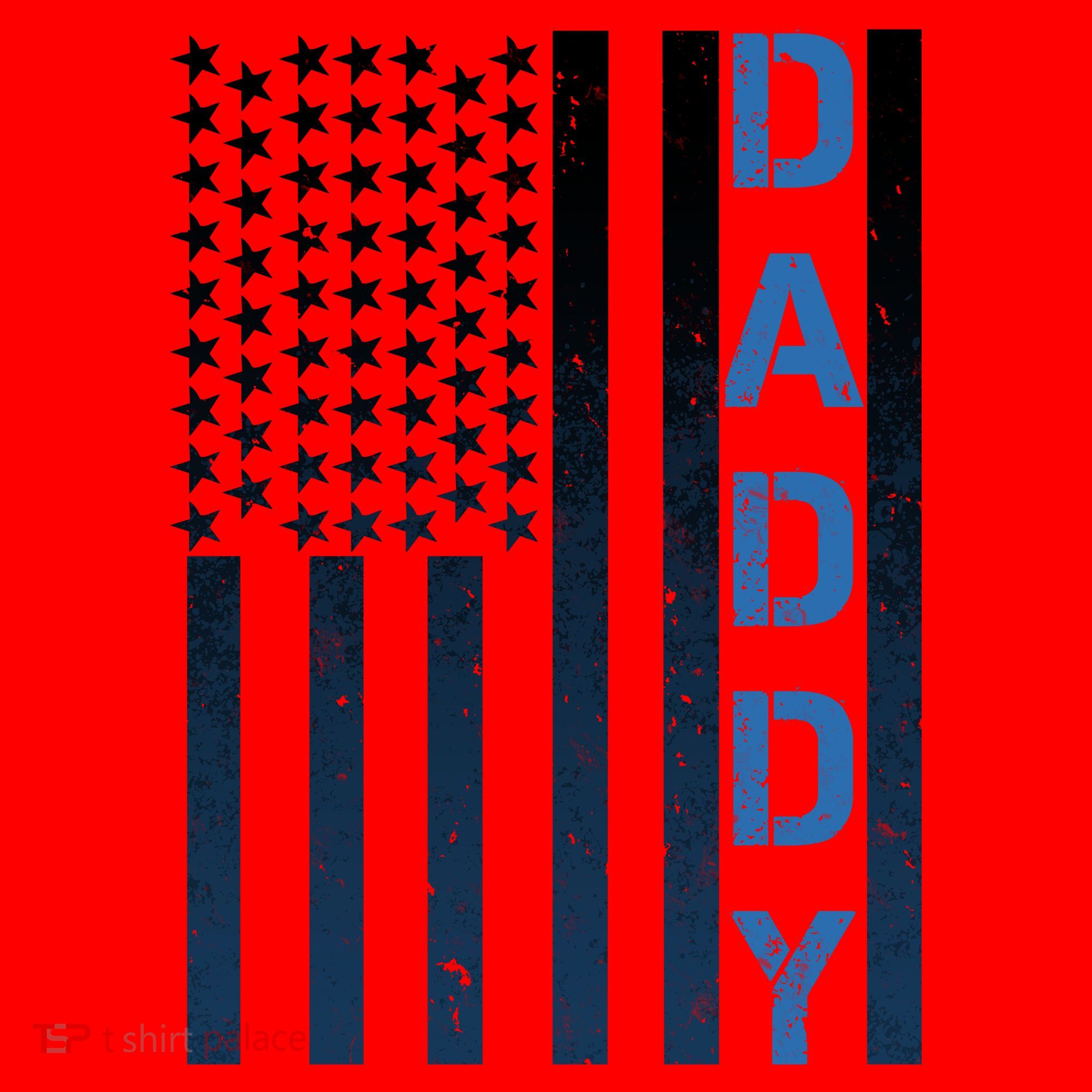 Daddy America Flag Santa Hat