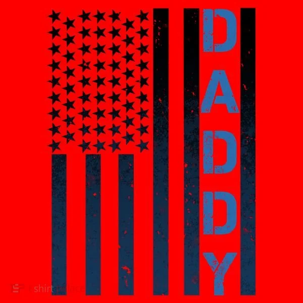 Daddy America Flag Santa Hat