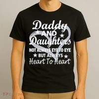 Daddy And Daughters Always Heart To Heart T-Shirt thumb 3