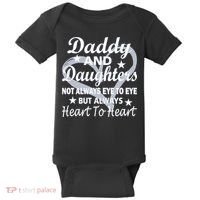 Daddy And Daughters Always Heart To Heart Baby Bodysuit thumb 0