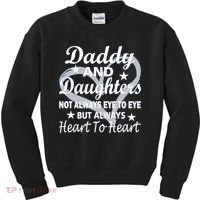 Daddy And Daughters Always Heart To Heart Kids Sweatshirt thumb 0