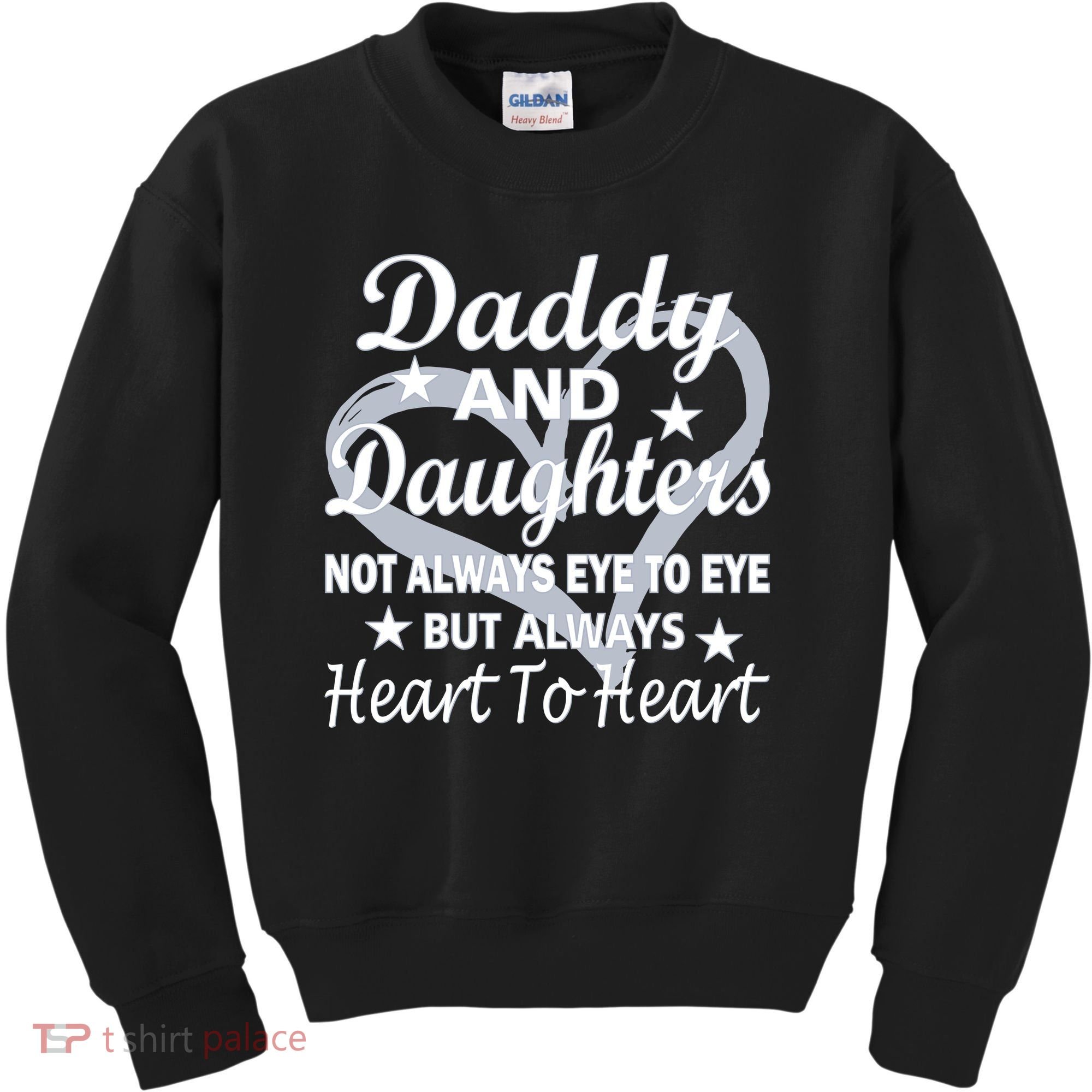 Daddy And Daughters Always Heart To Heart Kids Sweatshirt