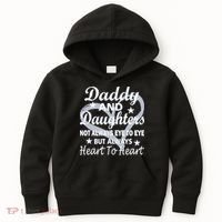 Daddy And Daughters Always Heart To Heart Kids Hoodie thumb 0