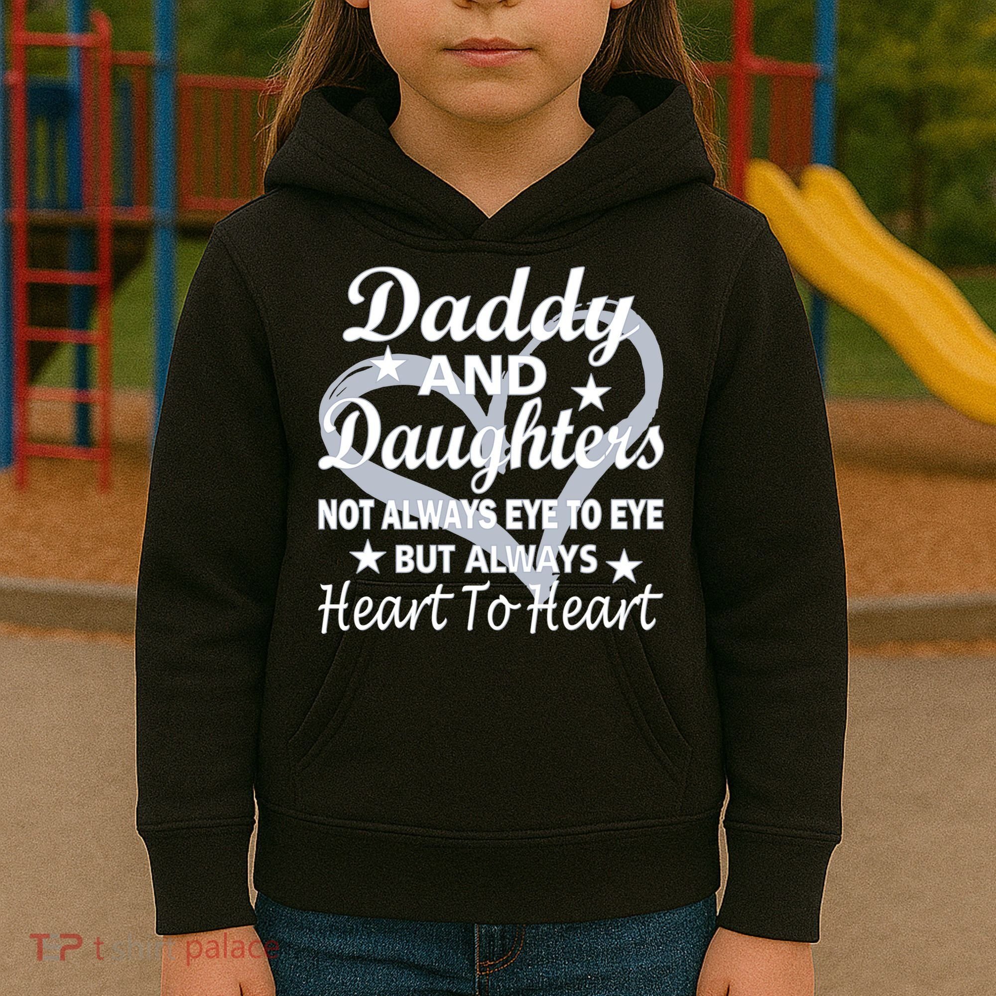 Daddy And Daughters Always Heart To Heart Kids Hoodie