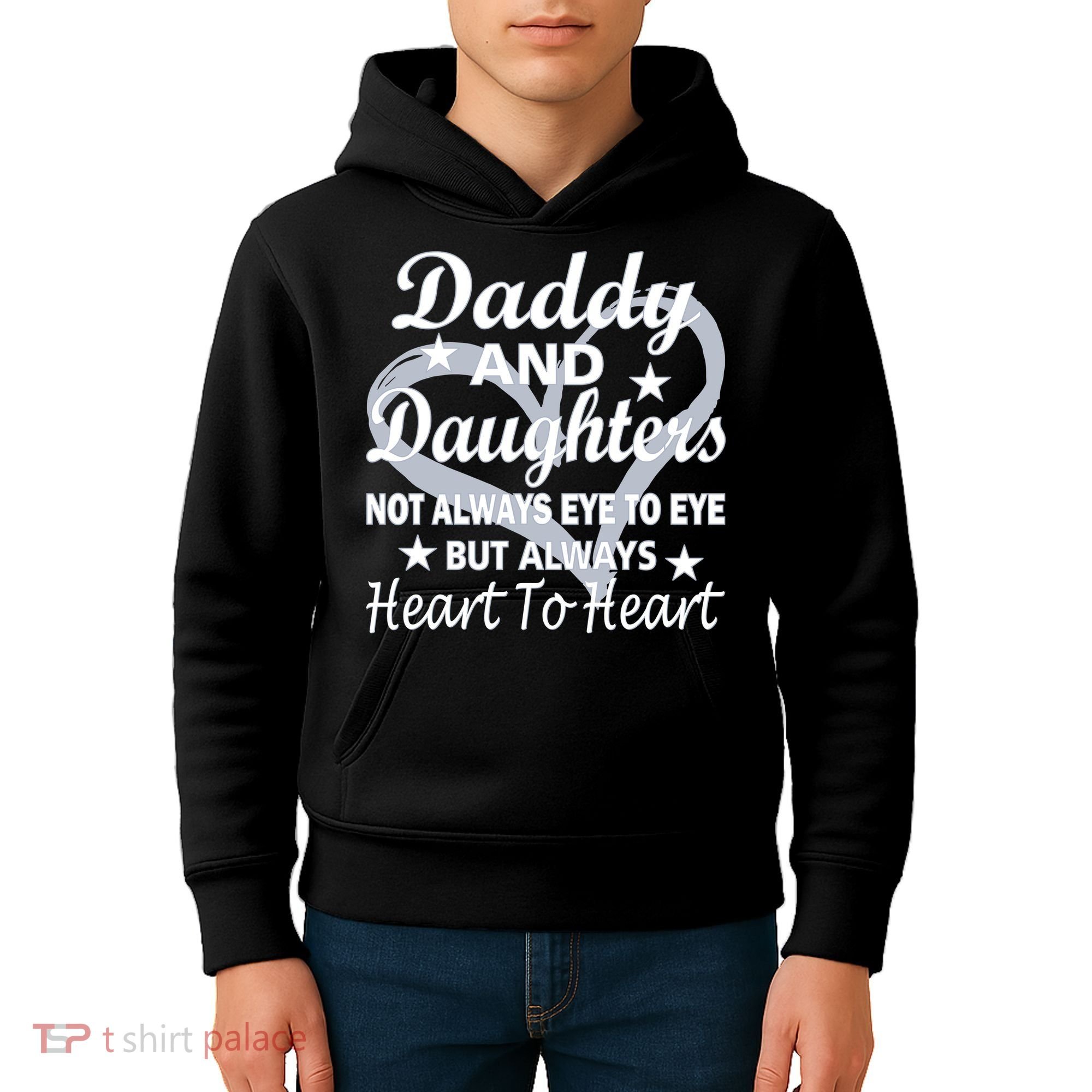 Daddy And Daughters Always Heart To Heart Kids Hoodie