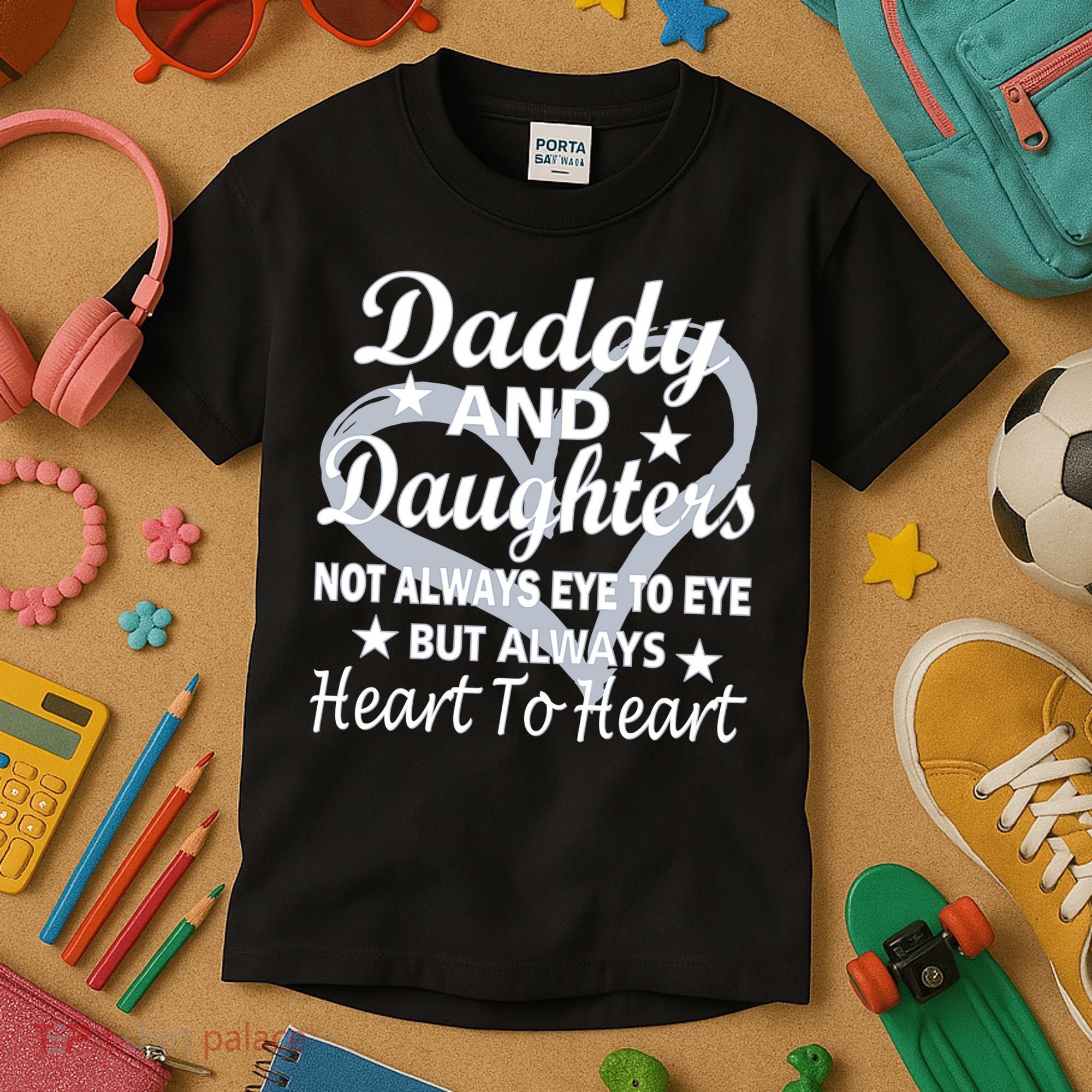 Daddy And Daughters Always Heart To Heart Kids T-Shirt