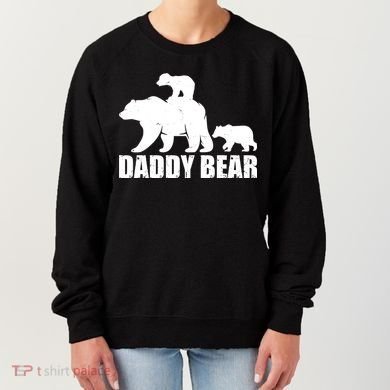 Daddy Bear With Twin Cubs Father's Day Women's Sweatshirt