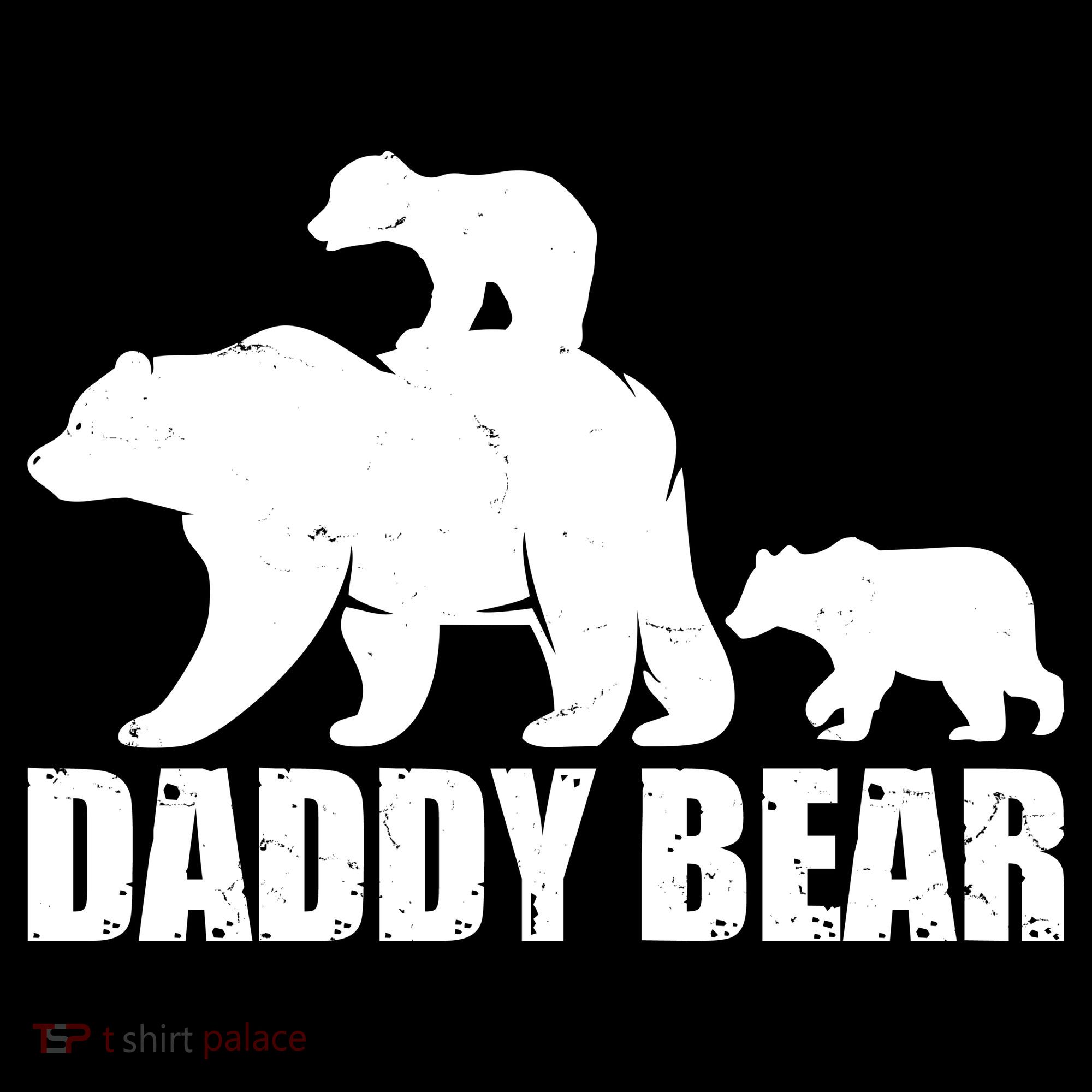 Daddy Bear With Twin Cubs Father's Day USA-Made Doggie Bandana
