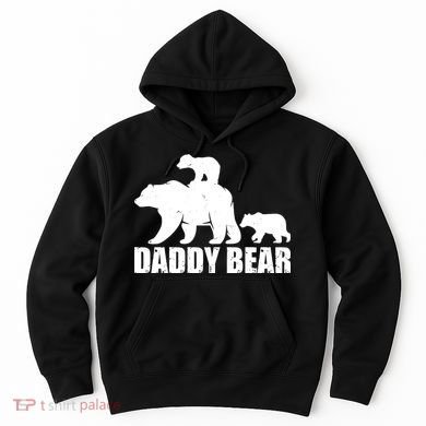 Daddy Bear With Twin Cubs Father's Day Hoodie