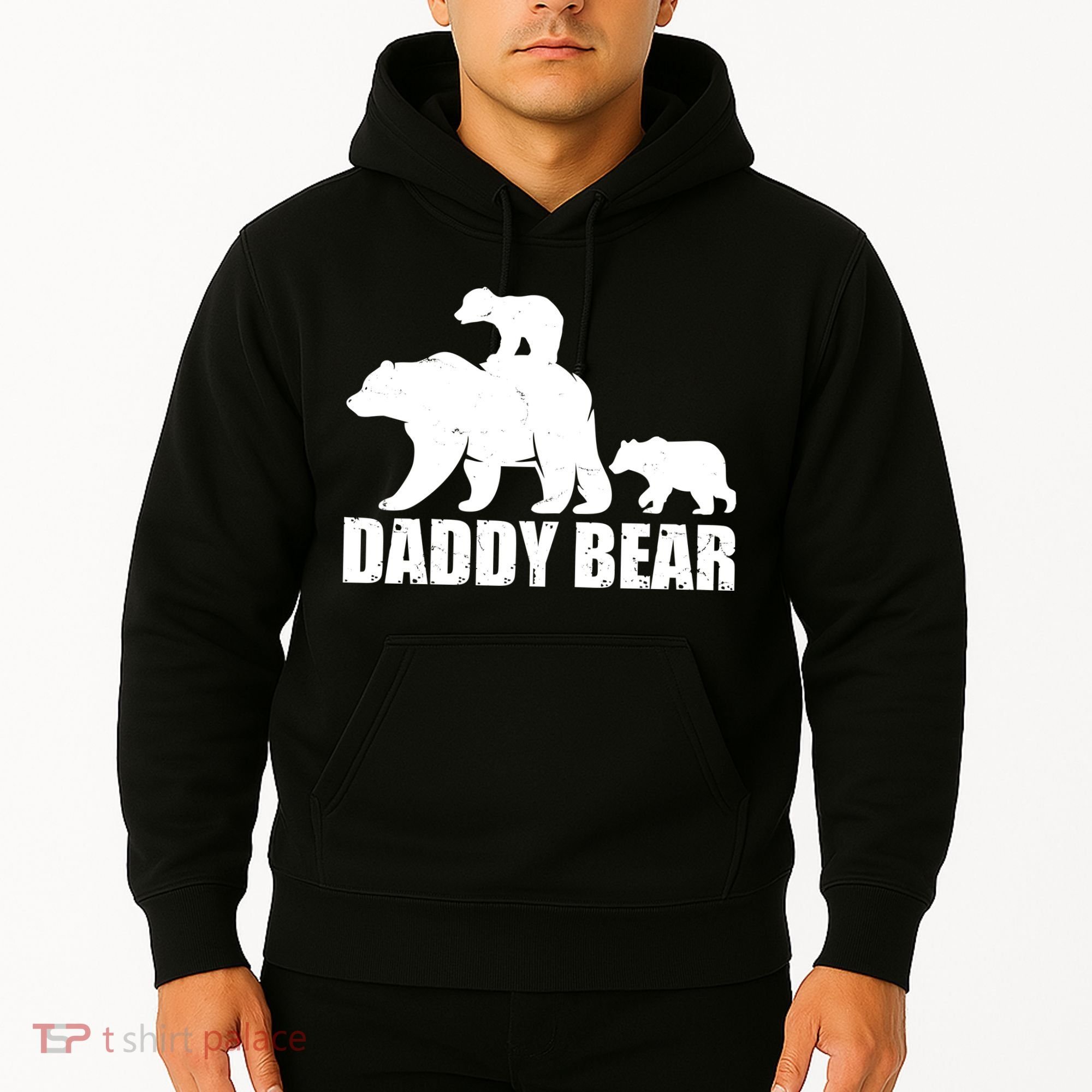 Daddy Bear With Twin Cubs Father's Day Hoodie