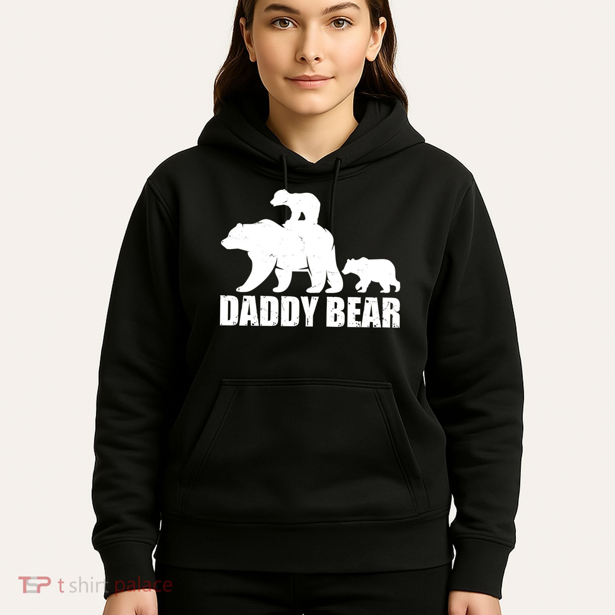 Daddy Bear With Twin Cubs Father's Day Hoodie