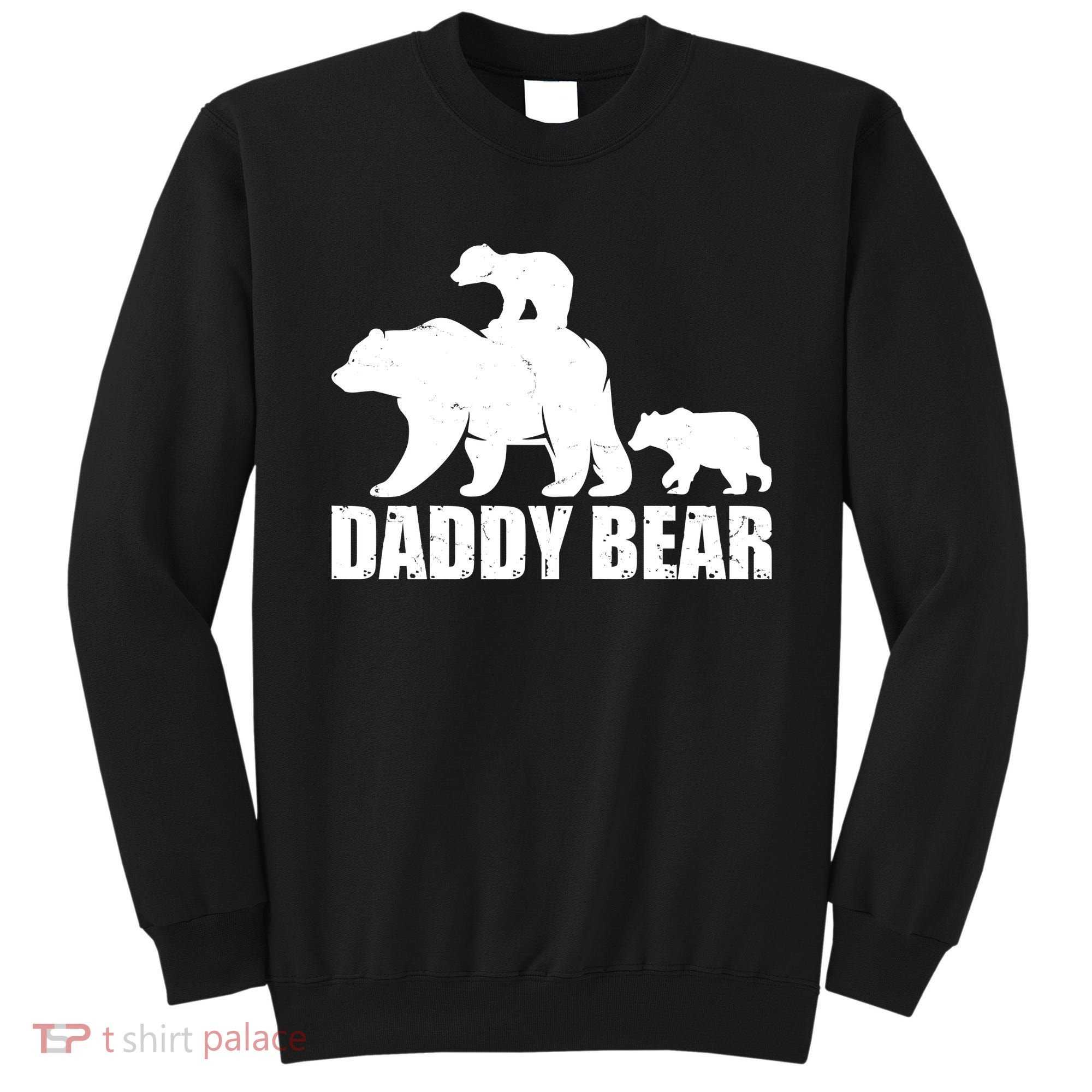 Daddy Bear With Twin Cubs Father's Day Sweatshirt