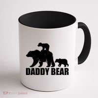 Daddy Bear With Twin Cubs Father's Day Coffee Mug thumb 1
