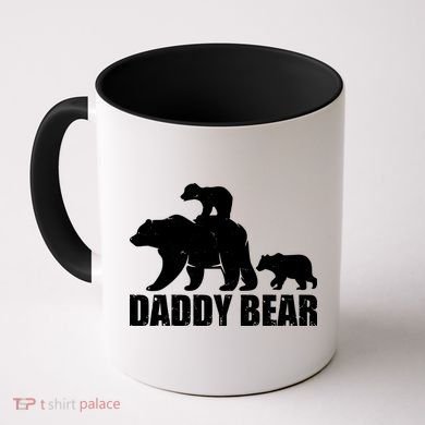 Daddy Bear With Twin Cubs Father's Day Coffee Mug