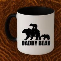 Daddy Bear With Twin Cubs Father's Day Coffee Mug thumb 2