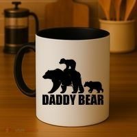 Daddy Bear With Twin Cubs Father's Day Coffee Mug thumb 4