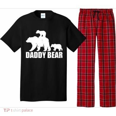 Daddy Bear With Twin Cubs Father's Day Pajama Set