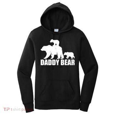 Daddy Bear With Twin Cubs Father's Day Women's Hoodie