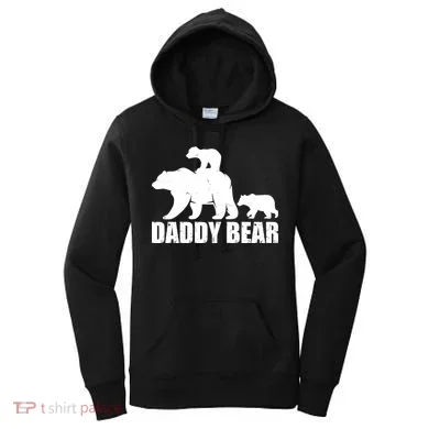 Daddy Bear With Twin Cubs Father's Day Women's Hoodie