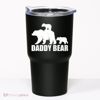Daddy Bear With Twin Cubs Father's Day Tumbler
