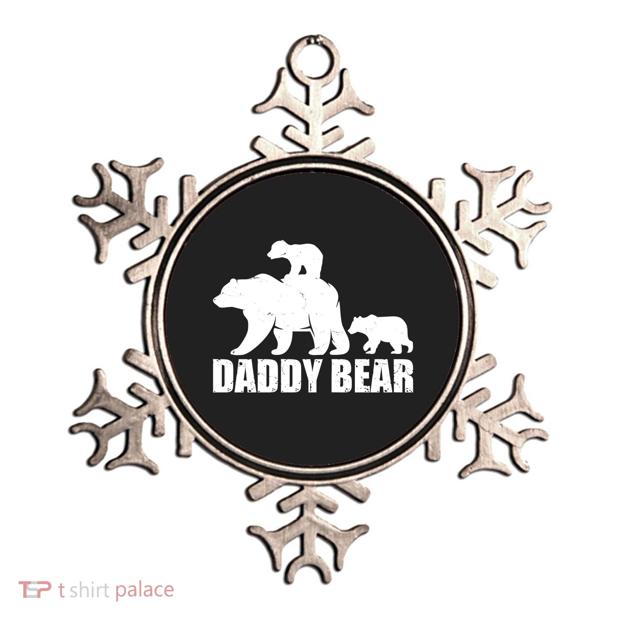 Daddy Bear With Twin Cubs Father's Day Ornament