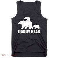 Daddy Bear With Twin Cubs Father's Day Tank Top thumb 0