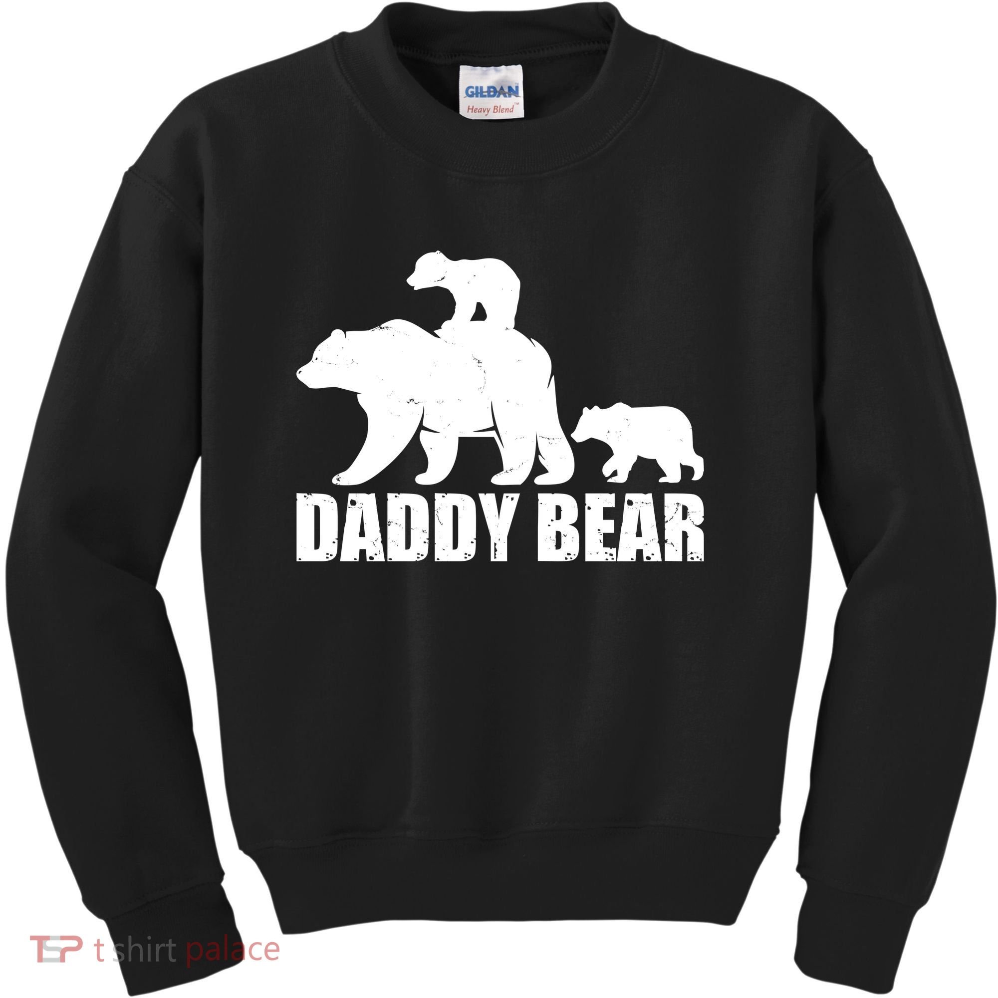 Daddy Bear With Twin Cubs Father's Day Kids Sweatshirt