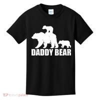 Daddy Bear With Twin Cubs Father's Day Kids T-Shirt thumb 0