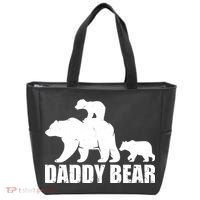 Daddy Bear With Twin Cubs Father's Day Tote Bag thumb 0