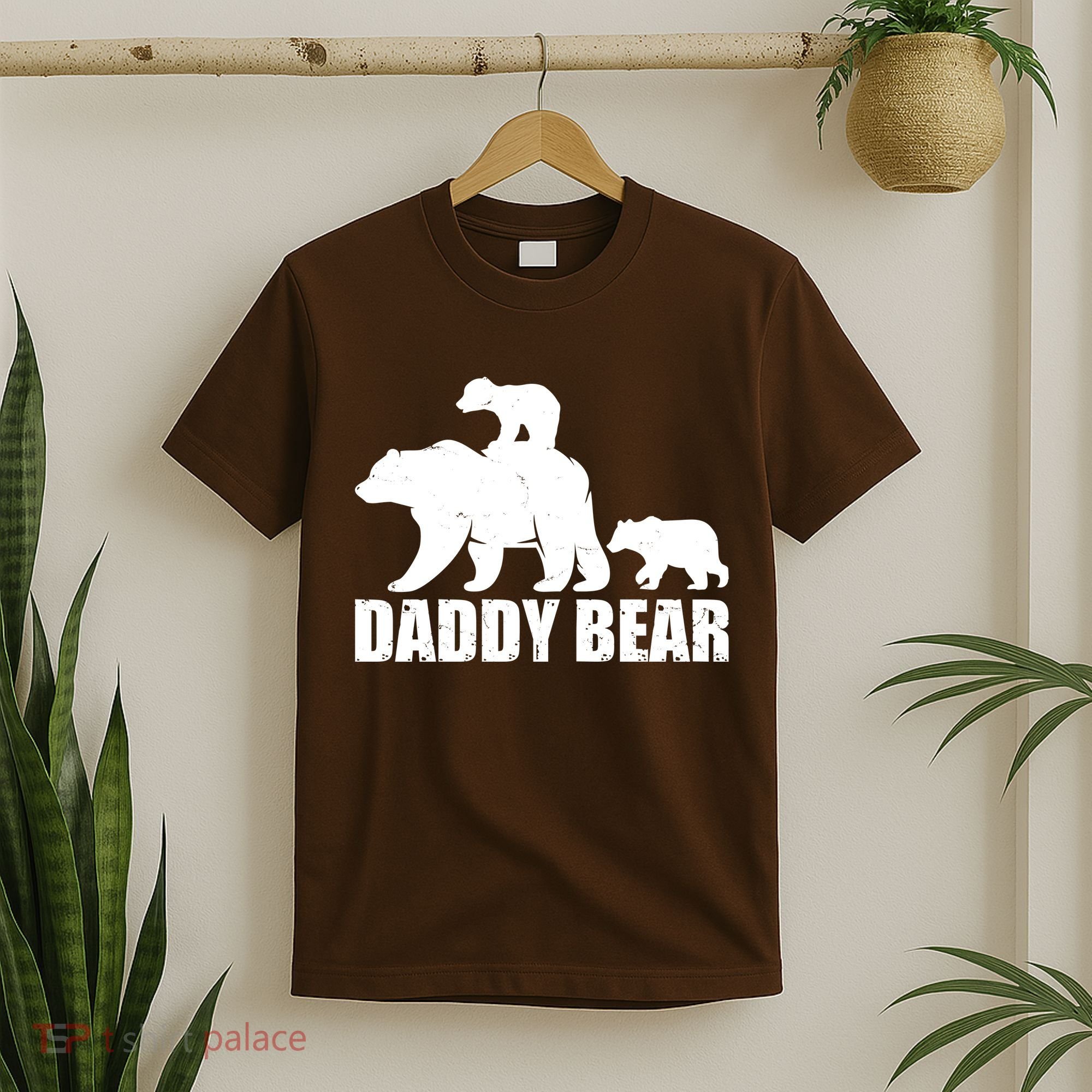 Daddy Bear With Twin Cubs Father's Day T-Shirt