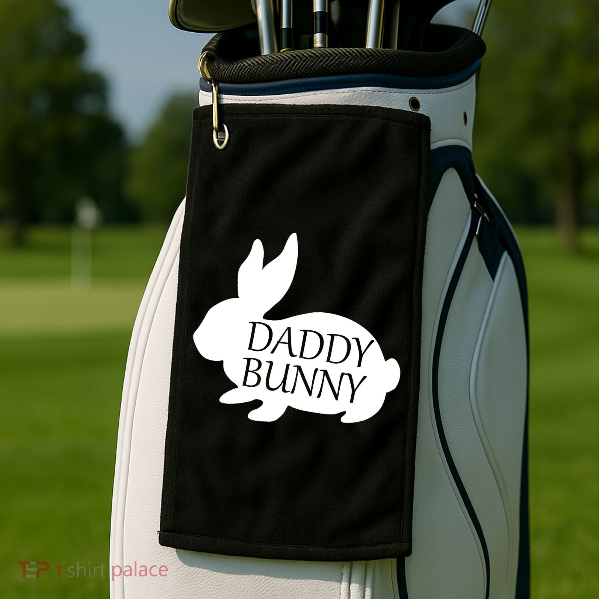 Daddy Bunny Golf Towel