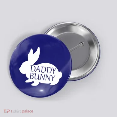 Daddy Bunny Button