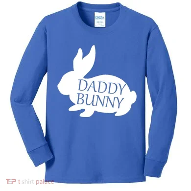 Daddy Bunny Kids Long Sleeve Shirt