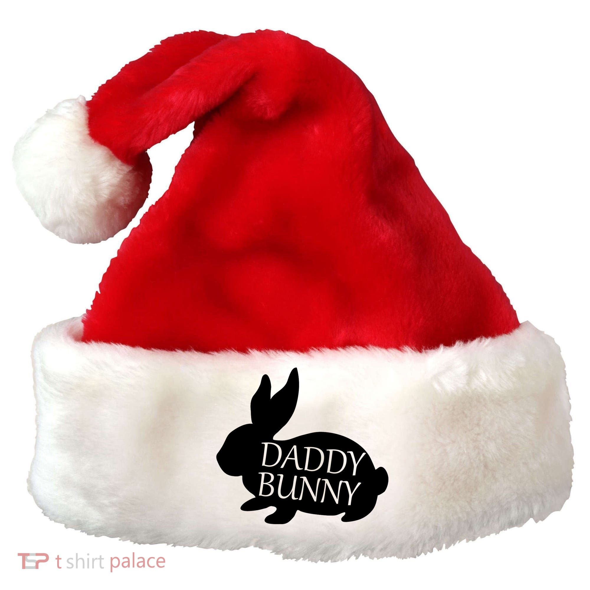 Daddy Bunny Santa Hat