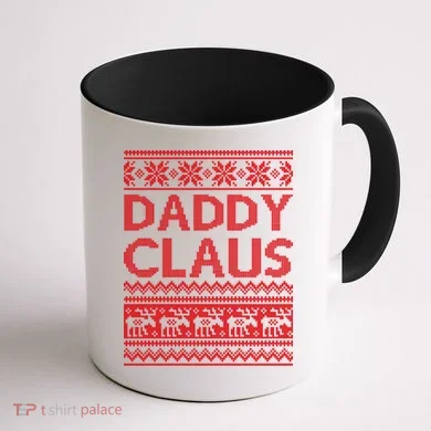 Daddy Claus Ugly Christmas Coffee Mug back