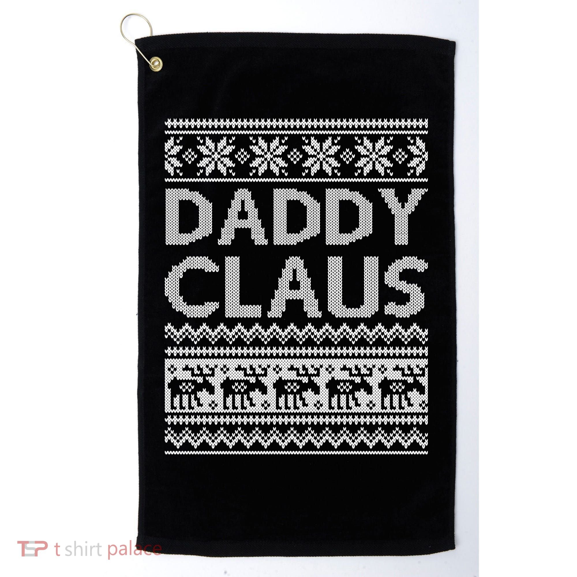 Daddy Claus Ugly Christmas Golf Towel