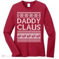 Daddy Claus Ugly Christmas Women's Long Sleeve Shirt thumb 0