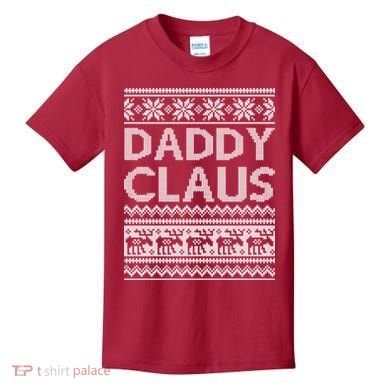 Daddy Claus Ugly Christmas Kids T-Shirt