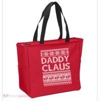 Daddy Claus Ugly Christmas Tote Bag thumb 2