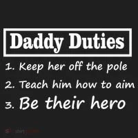 Daddy Duties Be Their Hero Women's Sweatshirt thumb 2