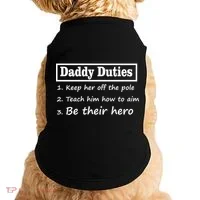 Daddy Duties Be Their Hero Doggie Tank thumb 0