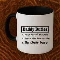 Daddy Duties Be Their Hero Coffee Mug thumb 2