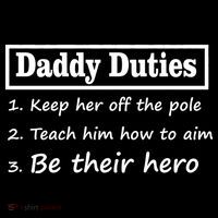 Daddy Duties Be Their Hero Women's Hoodie thumb 2