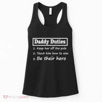 Daddy Duties Be Their Hero Women's Tank Top thumb 0