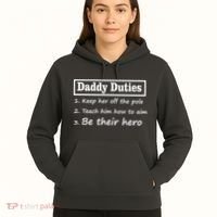 Daddy Duties Be Their Hero Hoodie thumb 5