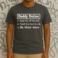 Daddy Duties Be Their Hero T-Shirt thumb 3