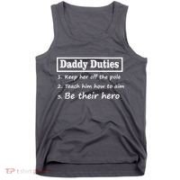 Daddy Duties Be Their Hero Tank Top thumb 0